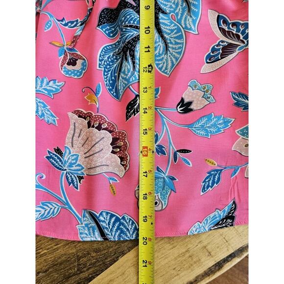 Loft Floral Drawstring Lined Skirt Women's Size S NWT Pockets Boho Party - Picture 5 of 9